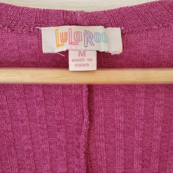 🚫SOLD🚫Lularoe sarah ribbed mauve pocketed duster - Picture 4 of 5